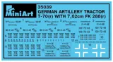 Stavebnice MiniArt 1/35 německý dělostřelecký tahač T-70 s kanónem FK 288 a figurkami posádky — obrázek 30