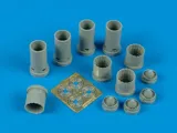 Resinové výfukové trysky Aires 7171 pro B-58 Hustler 1/72 Hasegawa — obrázek 2