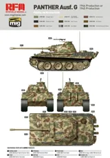 Krabice plastikové stavebnice Rye Field Model RFM5018 Panther Ausf. G v měřítku 1/35 — obrázek 3