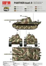 Krabice plastikové stavebnice Rye Field Model RFM5018 Panther Ausf. G v měřítku 1/35 — obrázek 4