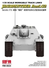 Sada funkčních pásových článků Rye Field Model RFM5024 pro Jagdpanther v měřítku 1/35
