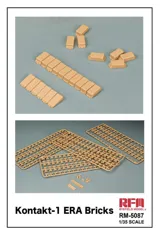 Sada plastových bloků reaktivního pancíře Rye Field Model RFM5087 Kontakt-1 v měřítku 1/35