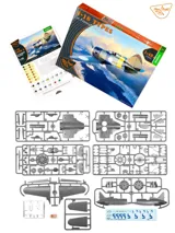 Krabice stavebnice Clear Prop CP4820 I-16 type 5 In Finnish Service v měřítku 1/48 — obrázek 4
