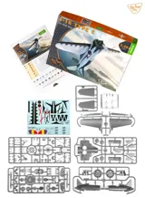 Krabice plastikové stavebnice Clear Prop CP4822 I-16 type 5 Starter Kit v měřítku 1/48 — obrázek 3