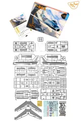 Krabice stavebnice Clear Prop CP4825 F-86A v Koreji – rané verze v měřítku 1/48 — obrázek 5