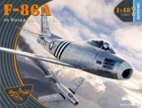 Krabice stavebnice Clear Prop CP4825 F-86A v Koreji – rané verze v měřítku 1/48