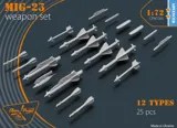Balení sady výzbroje Clear Prop CPW7201 pro MiG-23 v měřítku 1/72