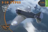 Plastikové stavebnice Clear Prop CP72024 I-16 Type 5 raná verze, měřítko 1/72, Starter Kit