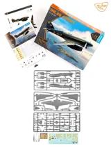 Krabice stavebnice Clear Prop CP72052 DH.88 Comet G-ACSP Advanced Kit v měřítku 1/72 — obrázek 4