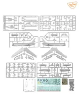 Krabice stavebnice Clear Prop CP72055 F-86A in Korea v měřítku 1/72, rané verze Sabre — obrázek 5