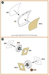 Clear Prop CPA144002 fotolepty a maskovací sada pro OV-1 A/JOV-1A Mohawk v měřítku 1/144 — obrázek 8