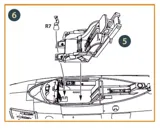 Doplňková sada Clear Prop CPA48047 1/48 – vystřelovací sedačka raného typu F-86A — obrázek 5