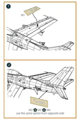 Maskovací sada Clear Prop CPA48071 pro čísla a popisky F-86A v měřítku 1/48 z kabuki papíru — obrázek 5