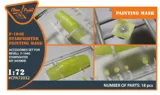 Maskovací sada Clear Prop CPA72032 z kabuki papíru pro model F-104G v měřítku 1/72 — obrázek 3