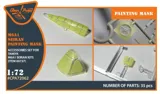 Maskovací sada Clear Prop CPA72062 M6A1 Seiran 1/72 ze žlutého kabuki papíru — obrázek 3