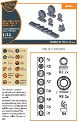 Clear Prop CPA72079 sada kol 1/72 pro MiG-23ML, MLD, P a MLAE