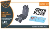 Detailní set Clear Prop CPA72082 vystřelovací sedačka KM-1M v měřítku 1/72 — obrázek 3