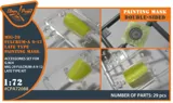 Maskovací sada Clear Prop CPA72088 pro MiG-29 Fulcrum-A 9-12 v měřítku 1/72 na žlutém kabuki papíru — obrázek 3