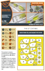 Maskovací sada Clear Prop CPA72095 na žlutém kabuki papíru pro Mirage-2000N 1/72 — obrázek 2