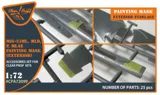 Maskovací sada Clear Prop CPA72099 pro MiG-23ML, MLD, P, MLAE v měřítku 1/72 ze žlutého kabuki papíru