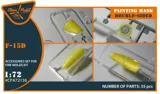 Maskovací sada Clear Prop CPA72136 na žlutém kabuki papíru pro F-15D v měřítku 1/72