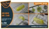 Maskovací sada Clear Prop CPA72137 pro model Arado Ar 240 v měřítku 1/72