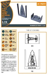 Detailní set Clear Prop CPA72170 rámu otevřeného překrytu kabiny F-86A v měřítku 1/72 — obrázek 2