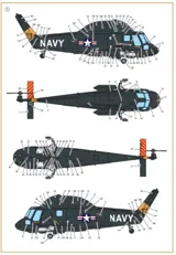 Obtiskový aršík Clear Prop CPD72001 s technickými popisky UH-2/SH-2 Seasprite v měřítku 1/72 — obrázek 2