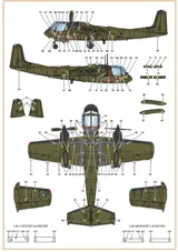 Obtiskový aršík Clear Prop CPD72006 OV-1 A/JOV-1A Mohawk v měřítku 1/72 — obrázek 5