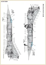 Obtiskový aršík Clear Prop CPD72009 anglické technické popisky MiG-23ML 1/72 — obrázek 3