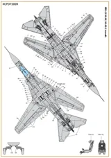 Obtiskový aršík Clear Prop CPD72009 anglické technické popisky MiG-23ML 1/72 — obrázek 4