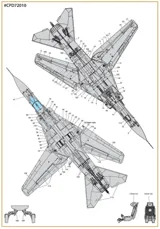 Obtiskový aršík Clear Prop CPD72010 s technickými popiskami MiG-23ML/MLA v měřítku 1/72 — obrázek 5