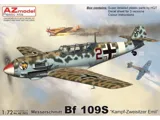 Krabice plastikové stavebnice AZ Model 1/72 Messerschmitt Bf 109S Kampf-Zweisitzer Emil