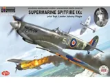 Krabice stavebnice Kovozávody Prostějov CLK0006 Spitfire Mk.IXc Johnny Plagis v měřítku 1/72