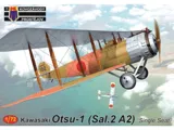 Krabice stavebnice Kovozávody Prostějov KPM0335 Kawasaki Otsu-1 (Sal.2 A2) v měřítku 1/72