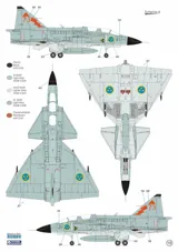 Krabice stavebnice Special Hobby SH72540 SAAB SK-37E Stör-Viggen v měřítku 1/72 — obrázek 3