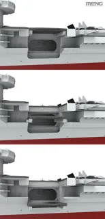 Krabice plastikové stavebnice Meng PS-010 letadlová loď Liaoning v měřítku 1/700 — obrázek 7
