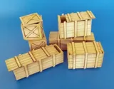 Resinové díly Plus Model 453 velké dřevěné přepravní bedny v měřítku 1/35