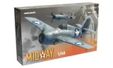 Krabice stavebnice Eduard 11166 Midway DUAL COMBO 1/48 s letouny F4F-3 a F4F-4 Wildcat — obrázek 2