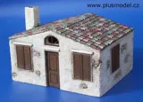 Stavebnice Plus Model 099 italský dům 1/35 – sádrové a resinové díly budovy pro dioráma