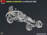 MiniArt 35199 německý nákladní automobil 3t 4x4 3.6-6700A raná výroba (1/35)