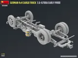 MiniArt 35199 německý nákladní automobil 3t 4x4 3.6-6700A raná výroba (1/35)