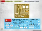 MiniArt 35199 německý nákladní automobil 3t 4x4 3.6-6700A raná výroba (1/35)
