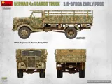 MiniArt 35199 německý nákladní automobil 3t 4x4 3.6-6700A raná výroba (1/35)