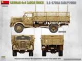 MiniArt 35199 německý nákladní automobil 3t 4x4 3.6-6700A raná výroba (1/35)