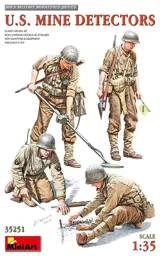 MiniArt 35251 U.S. Mine Detectors – američtí vojáci s detektory min (1/35)