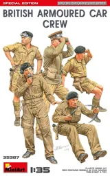 MiniArt 35387 British Armoured Car Crew Special Edition – posádka britského obrněného vozu (1/35)