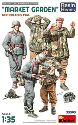 MiniArt 35393 resinové hlavy "Market Garden" (Nizozemsko 1944), 1/35 (5 ks)