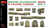 MiniArt 35599 britské batohy, brašny a složené plachty, 2. světová válka (1/35)