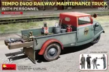 MiniArt 38063 Tempo E400 vůz pro údržbu železnic s figurkami (1/35)